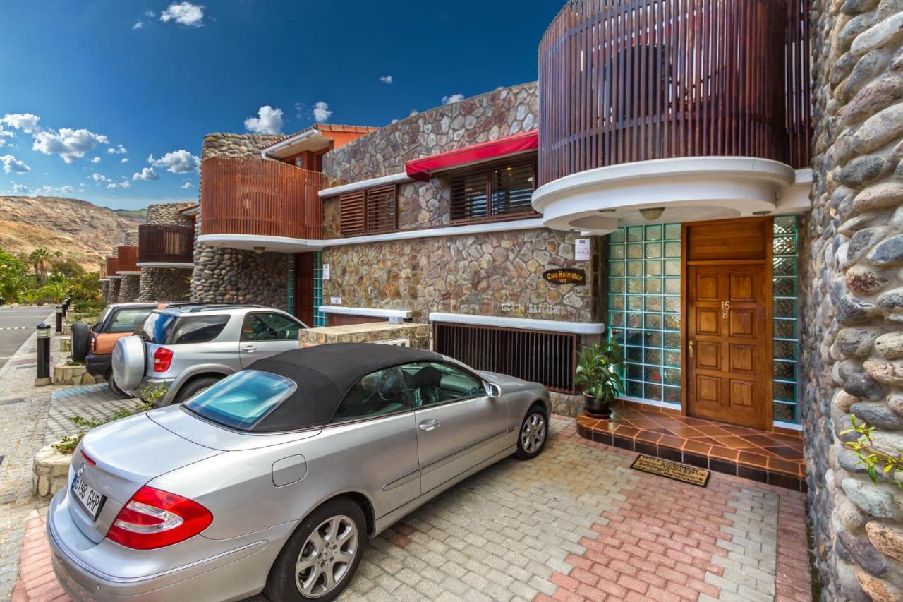 Casa Holmston, Duplex Villa With Hot Tub In Anfi Tauro Topaz Mogán Esterno foto